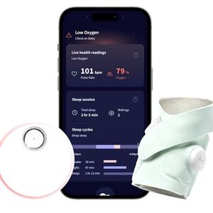 Owlet baby sleep monitor comes with 2 socks and monitor. EUC